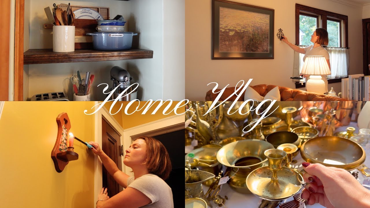 HOME VLOG | Vintage Shopping, Organizing & Cleaning