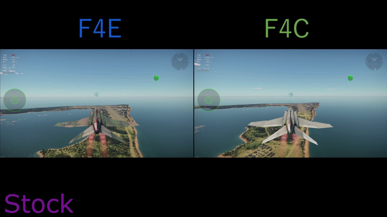 THE PHANTOM FIGHT | F4E vs F4C Speed Test | War Thunder
