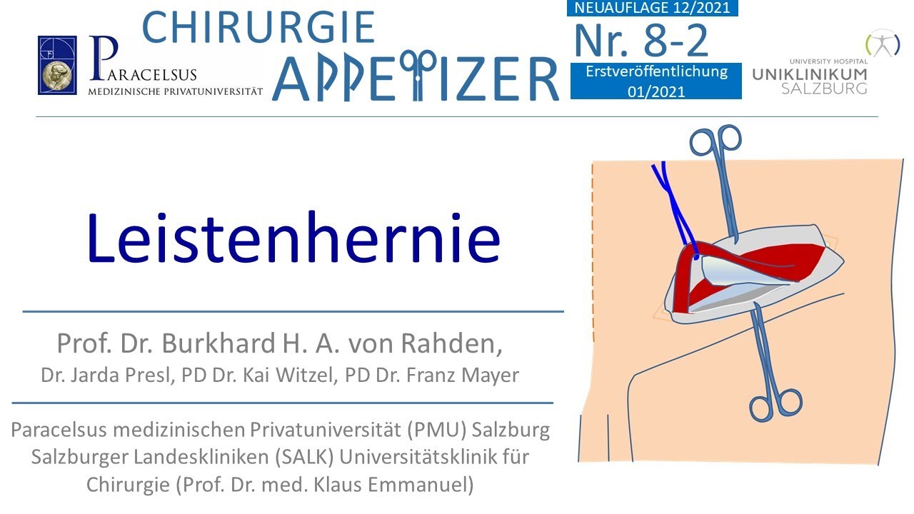 NEUAUFLAGE VERFÜGBAR Leistenhernie CHIRURGIE APPetizer Nr. 8-2