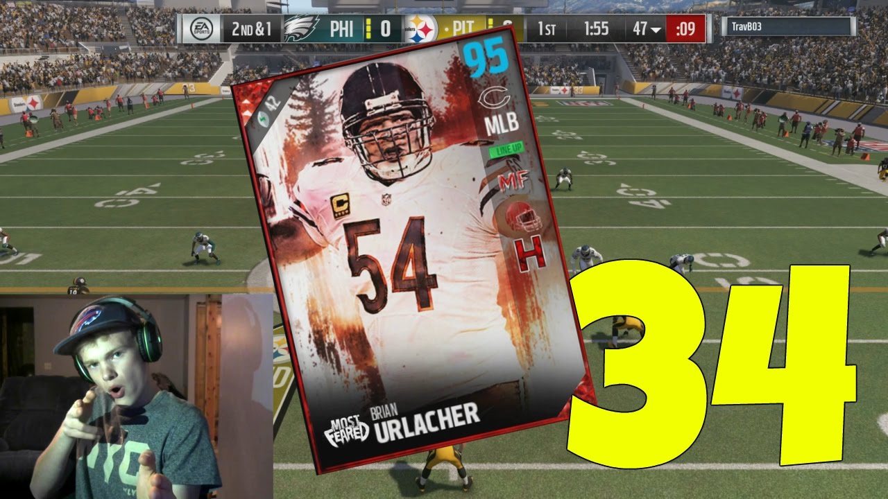 94 OVERALL BRIAN URLACHER! BEST MIDDLE LINEBACKER IN GAME?! - MADDEN 17 ULTIMATE TEAM GAMEPLAY EP 34