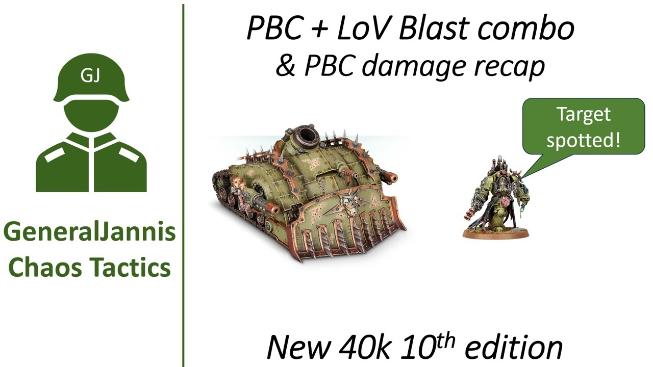 Plagueburst Crawler + Lord of Virulence combo PBC+LOV- GeneralJannis -   New WH40k 10th edition