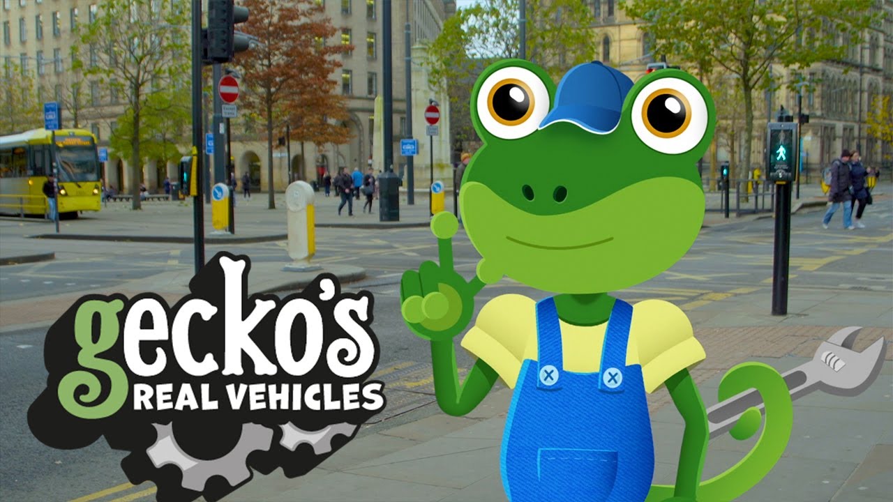 Gecko and the Taxi - Gecko's Real Vehicles | Educational Videos for Kids | Vehicles for Kids