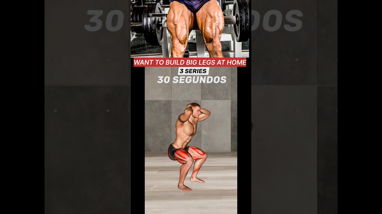 🦵 LEGS WORKOUT 🦵 WANT TO BUILD BIG LEGS AT HOME #fitness #shorts #legworkout #legday #legs