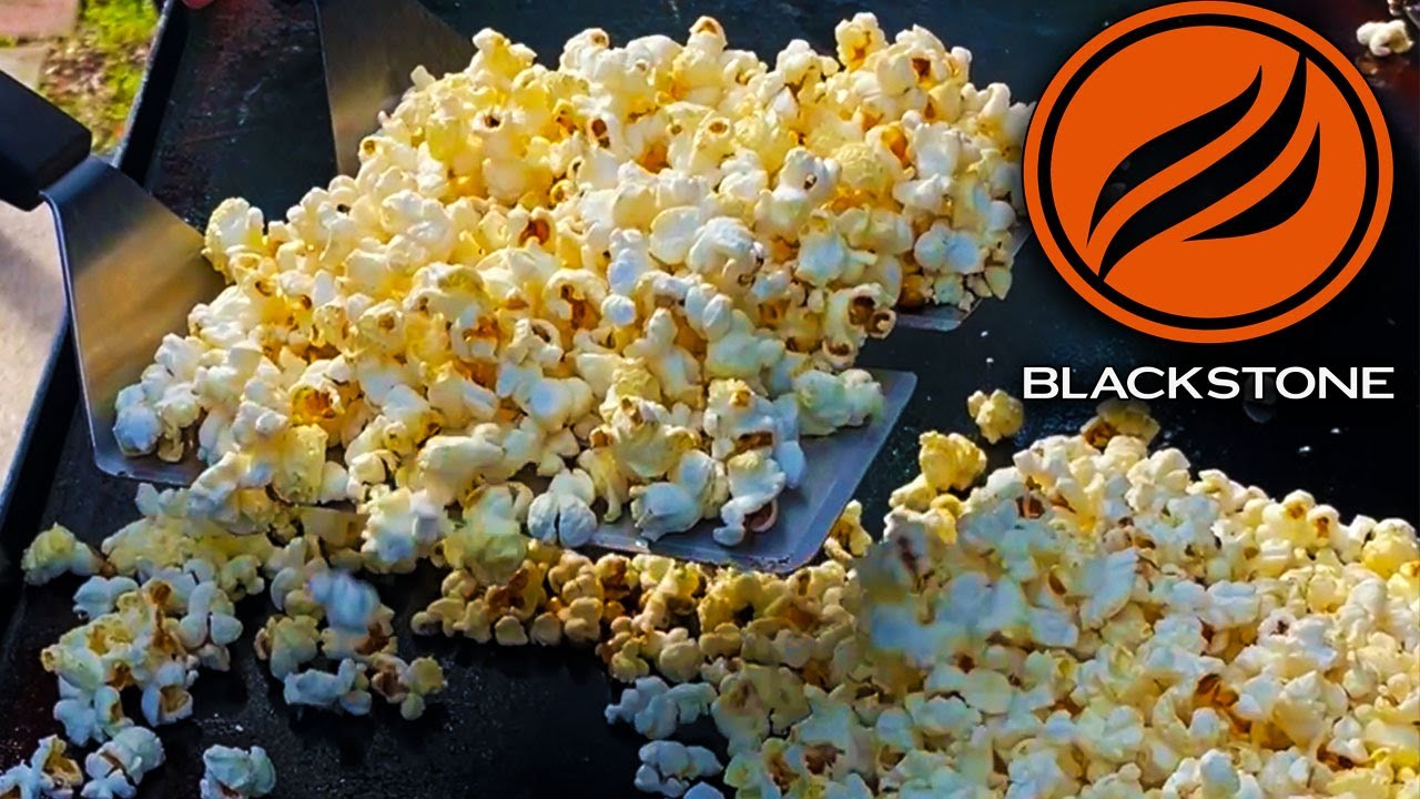 HOW TO MAKE POPCORN ON THE BLACKSTONE GRIDDLE! FUN EASY COOK!