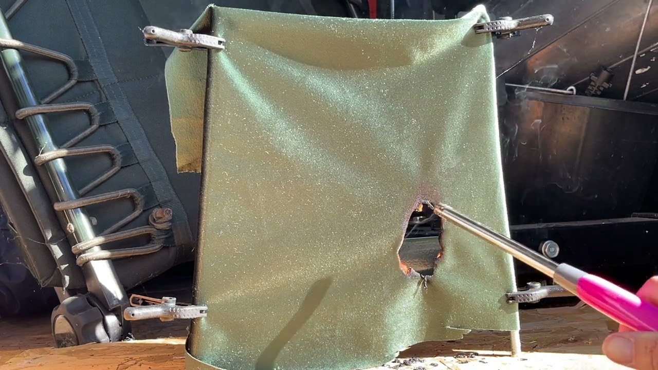 BS 5867 Part 2 Type B in-house test to untreated 100% polyester green velvet fabric
