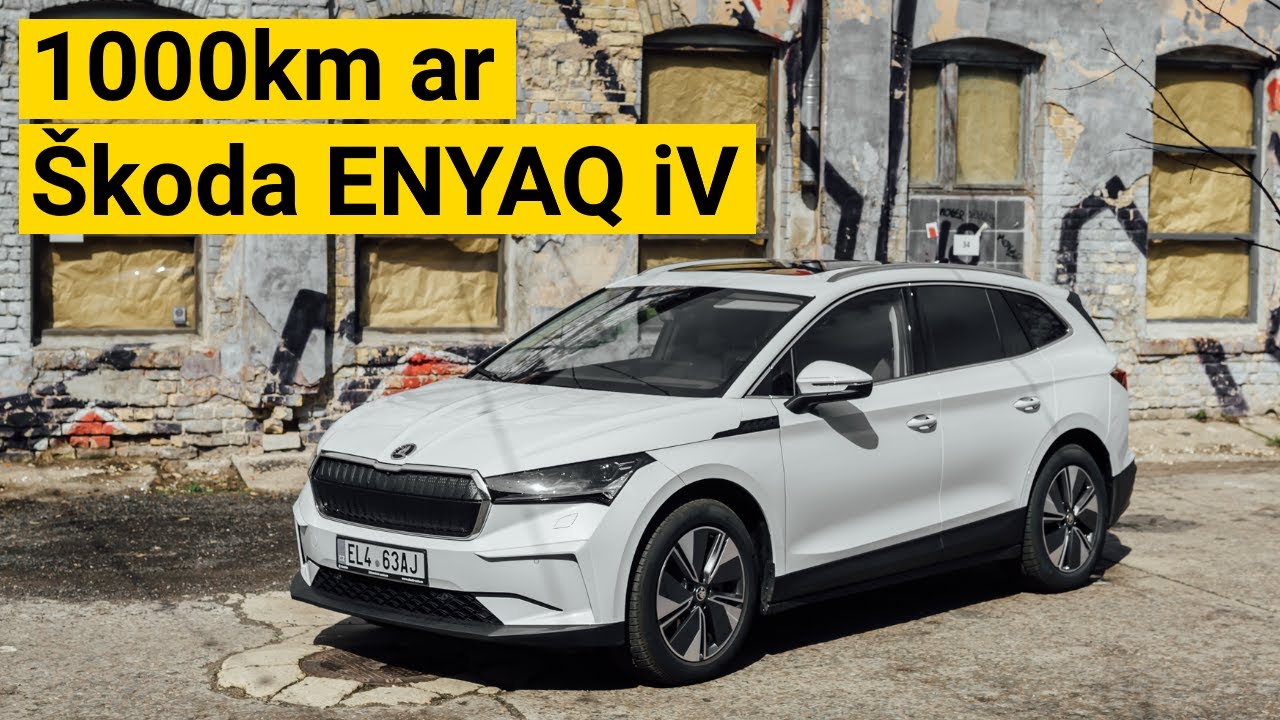 1000km brauciens ar Škoda Enyaq iV elektroauto