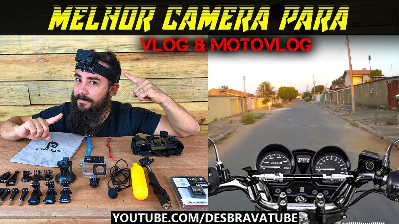 A melhor camera estilo Gopro de baixo custo SJ8 - Melhor camera para vlog e moto vlog
