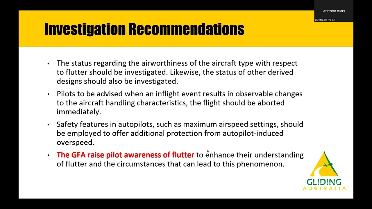 GFA Airworthiness Flutter Webinar