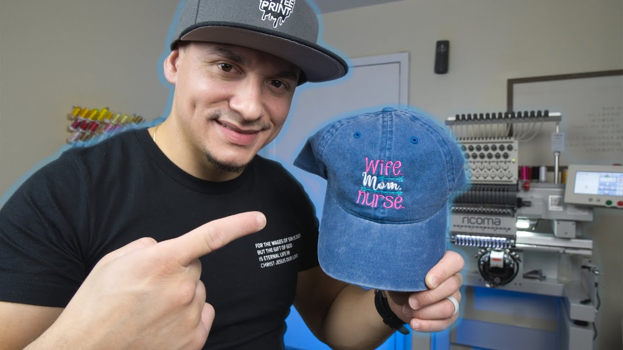 My First Time Embroidering On An unstructured Hat
