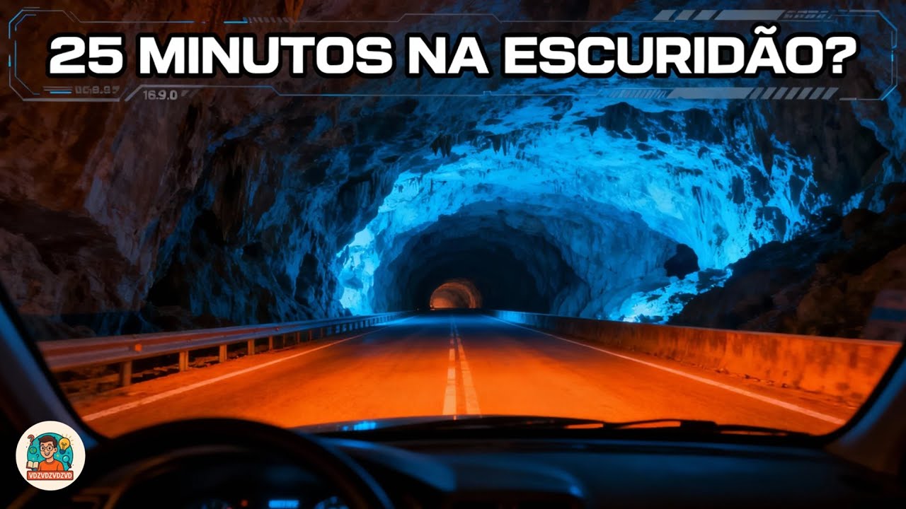 20 MINUTOS NO ESCURO TOTAL? 🚗⚫️ Conhe&ccedil;a o T&Uacute;NEL MAIS LONGO DO MUNDO, na Noruega!