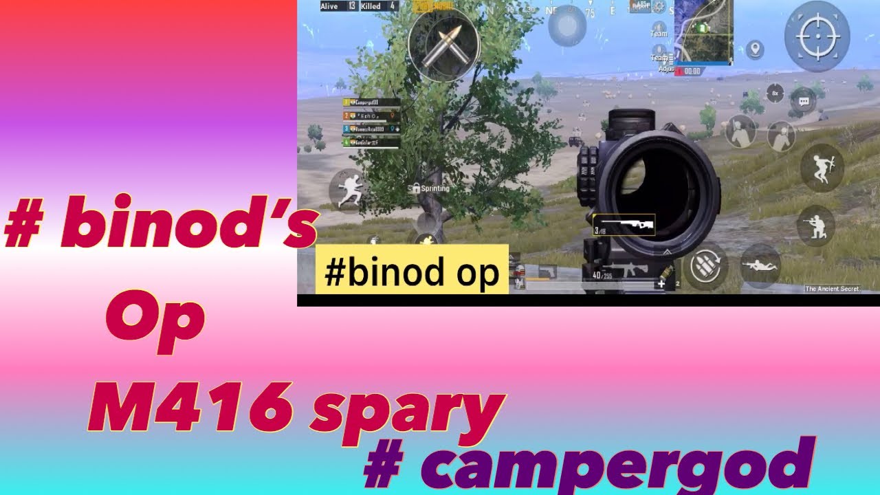 Pubg binod&rsquo;s op M416 spray # biond op #campergod