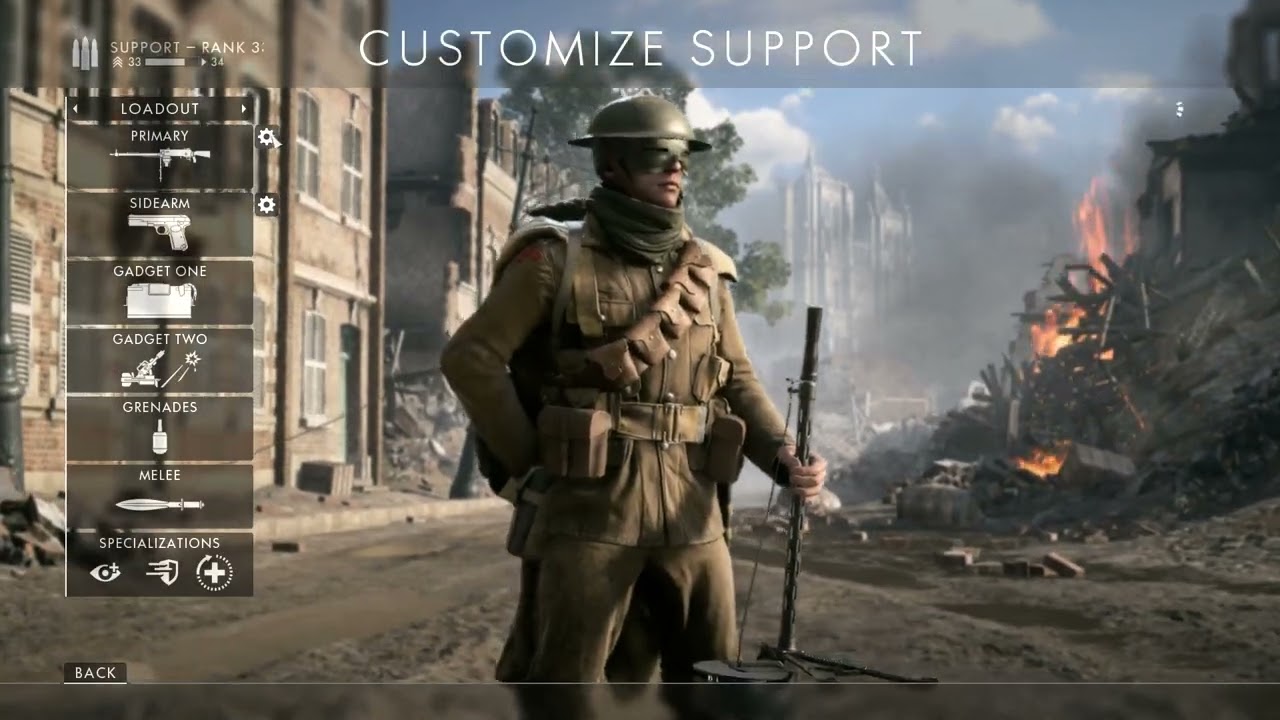 Battlefield 1 Amiens PC 126 kills l Support gameplay
