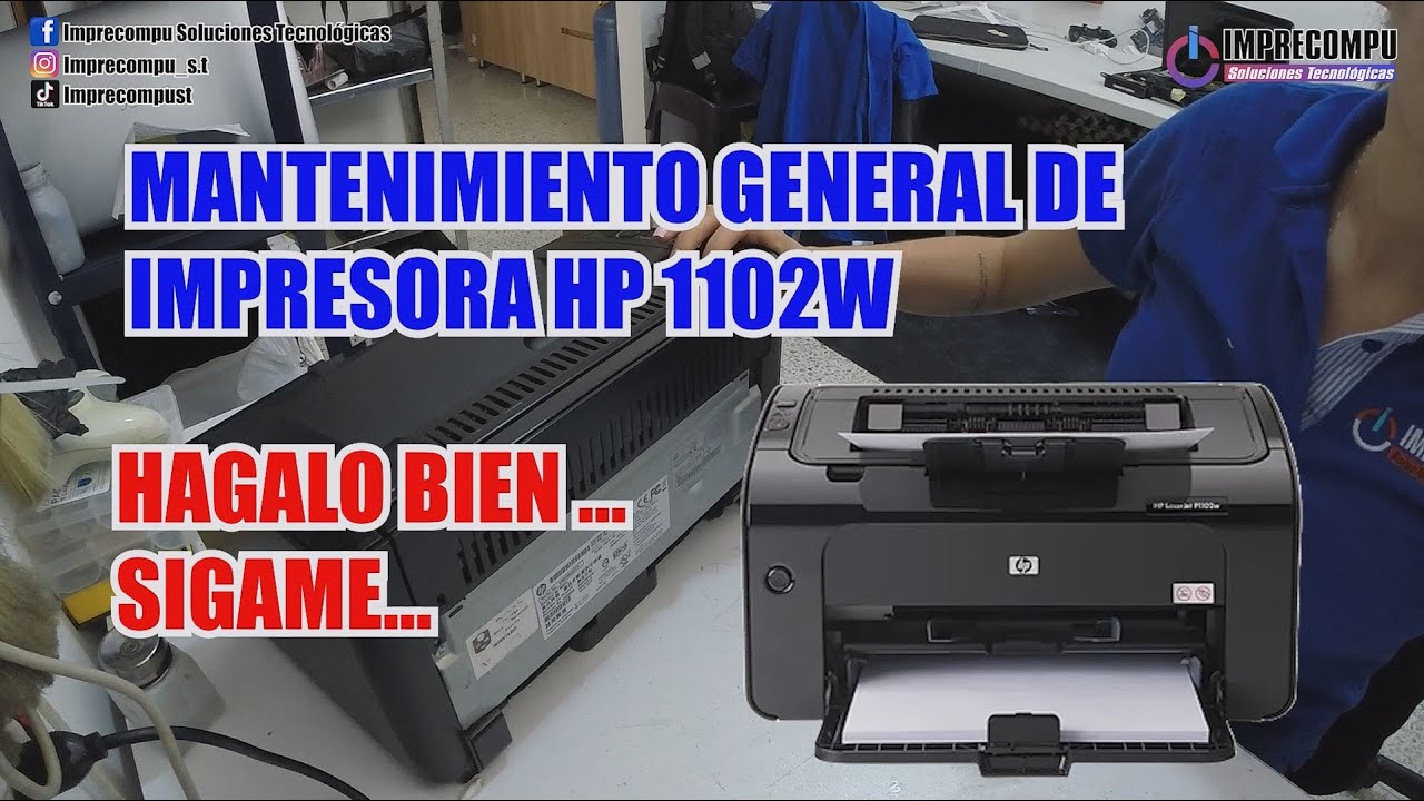 🔥 Mantenimiento y cambio de acetato HP 1102w. Disassemble HP 1102w printer #imprecompust
