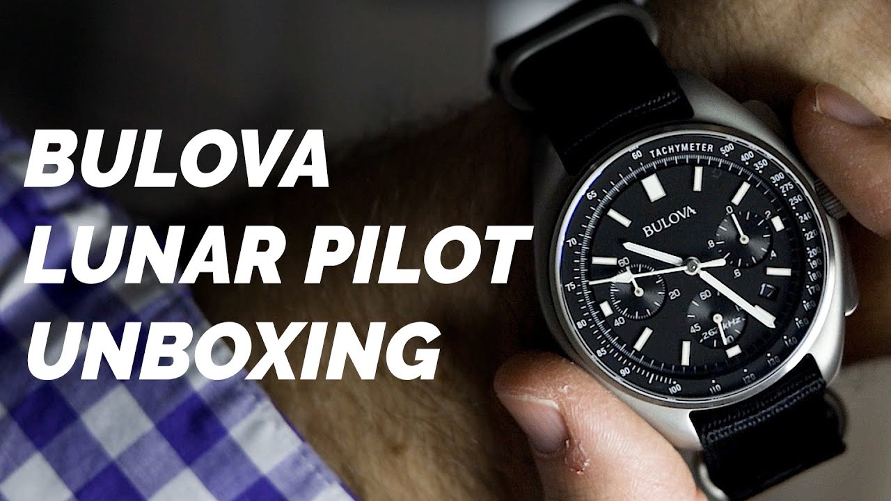Bulova Lunar Pilot Unboxing NO COMMENTARY Chronograph Moon Watch 96B251