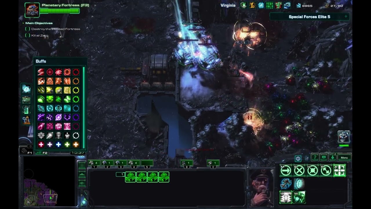 Starcraft 2 Special Forces Elite 5 Terrans Impossible Solo (2025 New Year's Patch)
