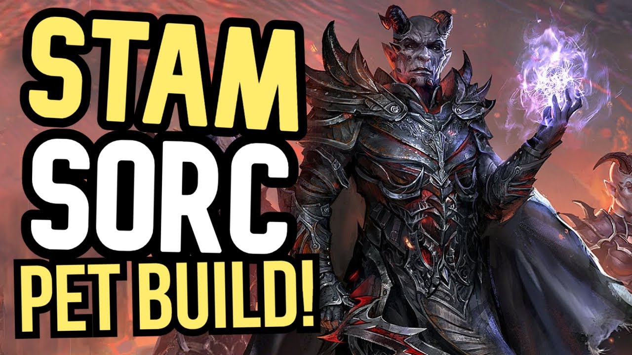 UNIQUE Stamina Sorcerer Solo PVE PET Build?! - DAEDRIC LEGION ⚔  Easy One Bar Build, No Trials Gear!