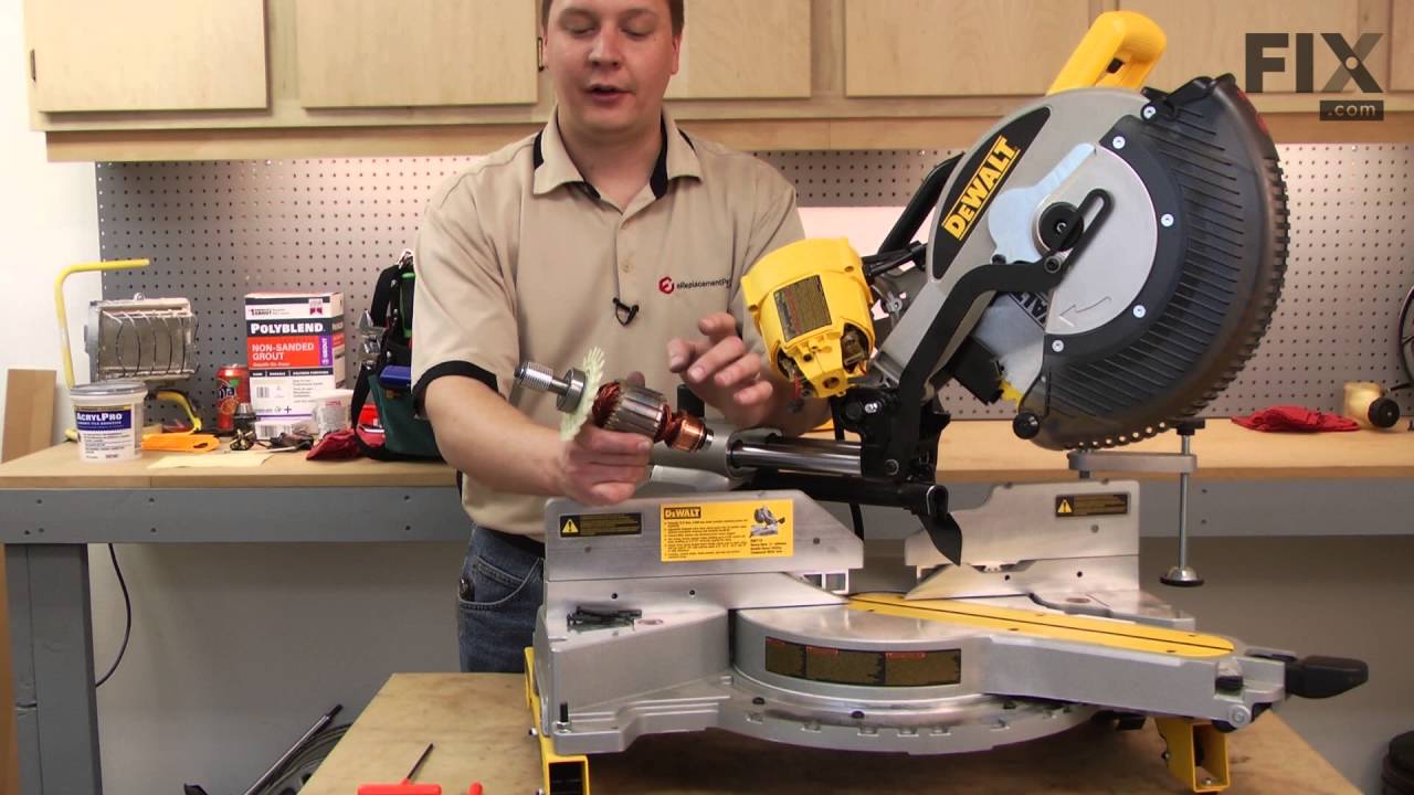 DeWALT Miter Saw Repair – How to replace the Armature and Fan