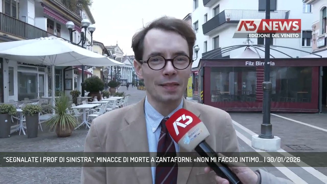 “SEGNALATE I PROF DI SINISTRA”, MINACCE DI MORTE A ZANTAFORNI: «NON MI FACCIO INTIMO... | 30/01/2026