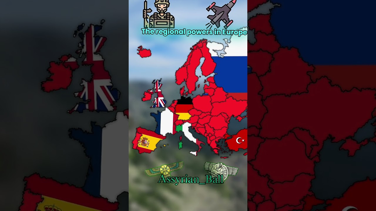 Regional powers in Europe #countries #europe #geographythroughmaps #country #map #mapping #assyria