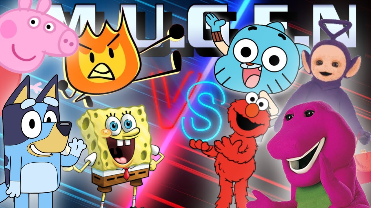 REQUESTED BY @BlueJaySillyBoy: Team Spongebob vs Team Elmo - Mugen Battle