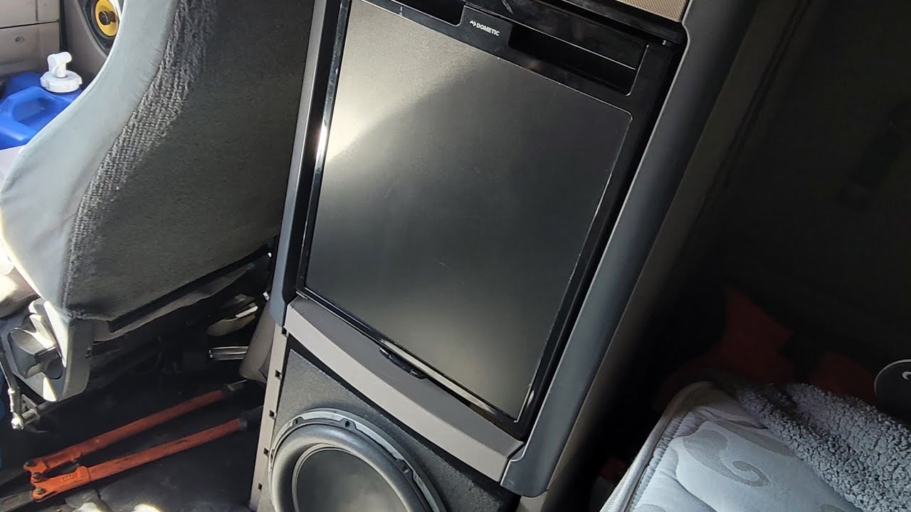 How to Install Dometic CRX50-47L Refrigerator in a Freightliner Cascadia (Custom Bracket)