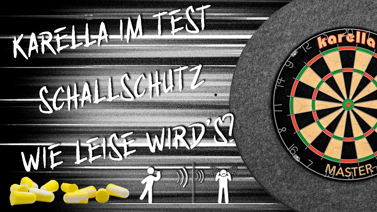 Dartboard leiser d&auml;mmen? | Karella Schallschutz im Test | Wie leise wird's?
