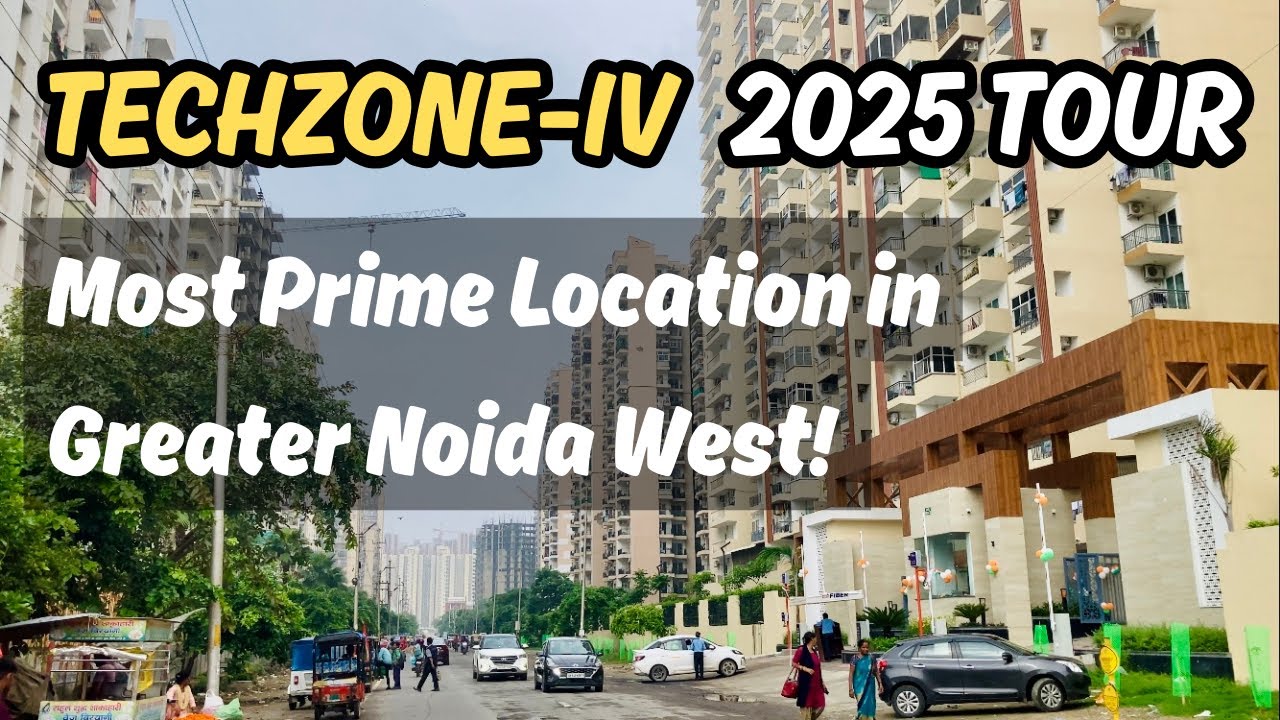 ➡️ Most Iconic and Prime Area in Noida Extension in 2025 | 🔥Techzone-4 Walkthrough 🔥#explore #noida