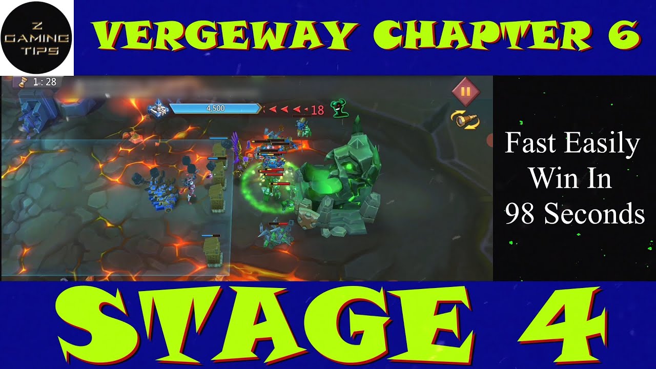 Vergeway Chapter 6 Stage 4 (100% Fast Easily Win in 98 Seconds)