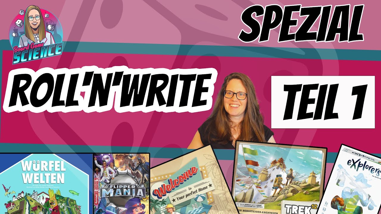 ROLL'N'WRITE Spezial - Teil 1 [Würfelwelten⭐️Flippermania⭐️Trek12⭐️Explorers⭐️Welcome to)Brettspiel