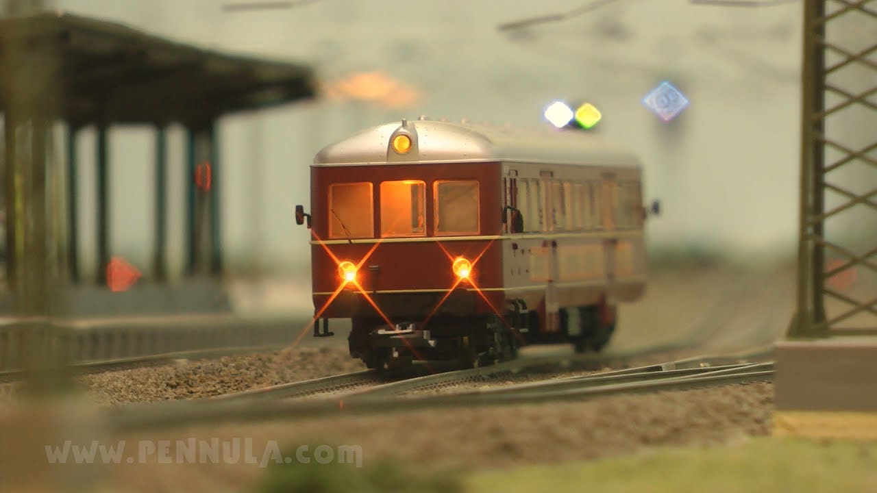 Impressionen der Kahlgrundbahn mit dem BREKINA Triebwagen im Maßstab 1:87