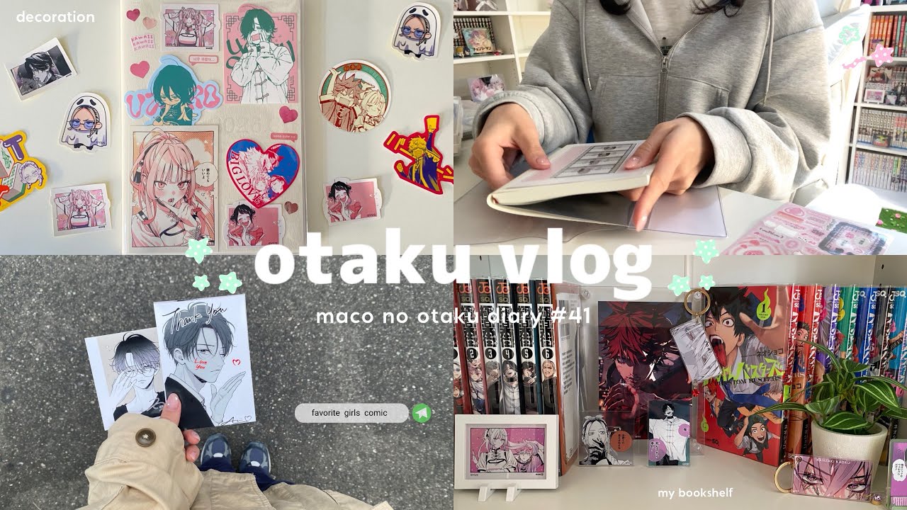 1人お家時間を満喫する社会人オタクの1日🏡｜漫画整理と飾り付け📖｜夜のまったり映画時間🌛｜スケジュール帳デコ🗓️ #オタク #漫画 #manga 