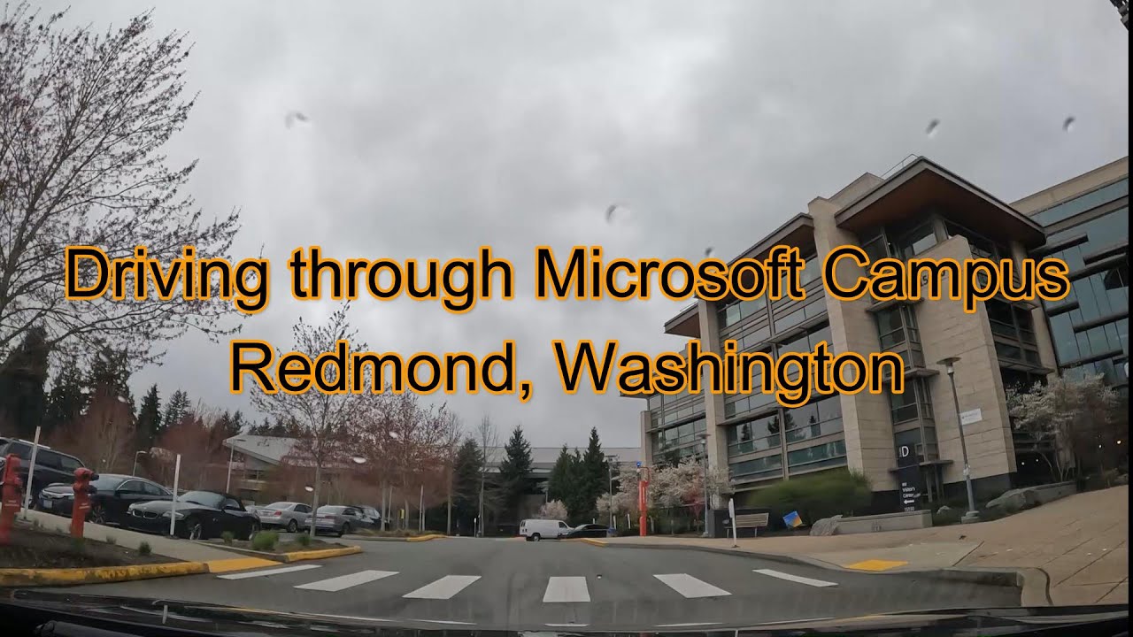 4K drive through Microsoft Campus| Redmond| Seattle |Washington | USA