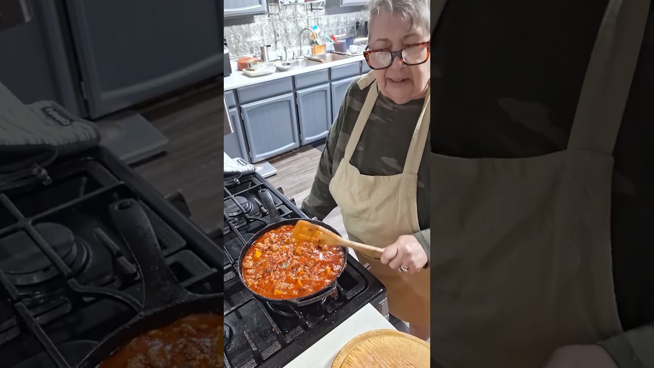 Cooking some Baked Rigatoni