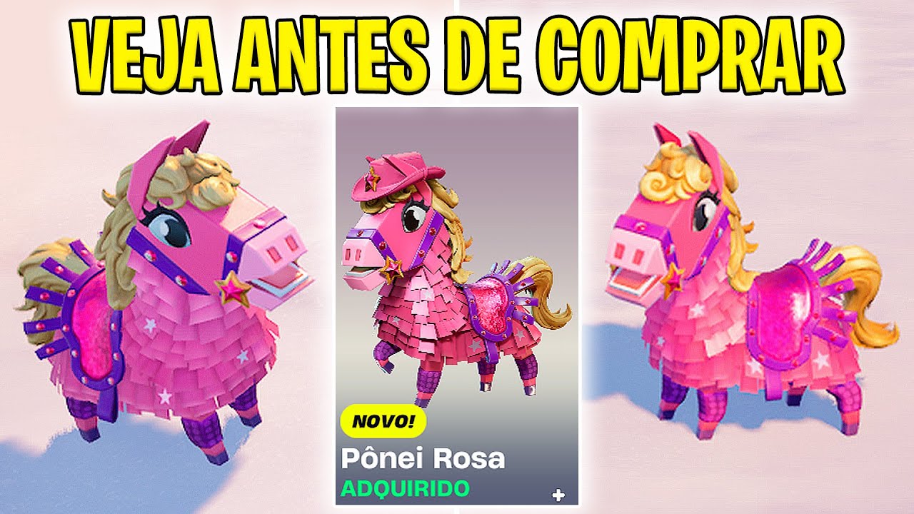 VEJA ANTES DE COMPRAR MASCOTE PÔNEI ROSA (PET PÔNEI ROSA) PÔNEI ROSA FORTNITE PET CHAPPELL ROAN