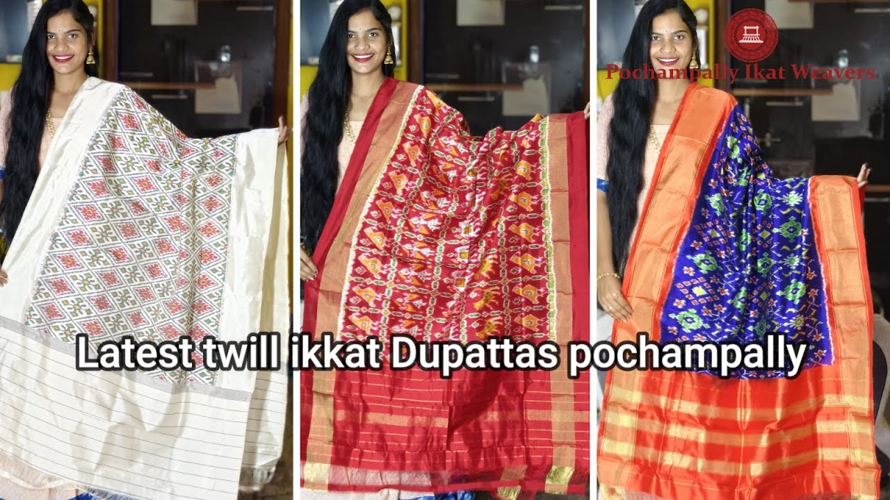 latest ikkat Patola silk Dupattas #ikat #saree #ikkatsaree #pochampally #ikkathpochampally #bridal