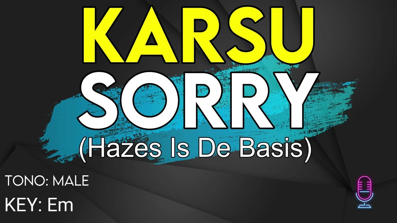 Karsu - Sorry (Hazes Is De Basis) - Karaoke Instrumental - Male