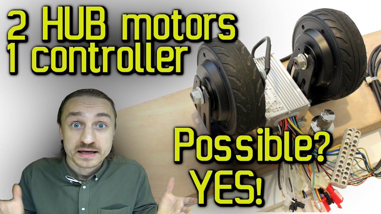 2 HUB MOTORS with 1 CONTROLLER ? Yes you can!