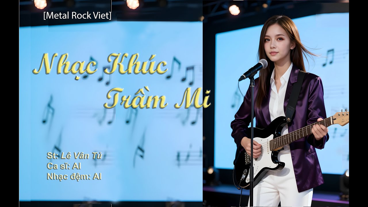 [Metal Rock Viet] Nhạc Khúc Trầm Mi - St: Lê Vân Tú - Ca sĩ:  AI