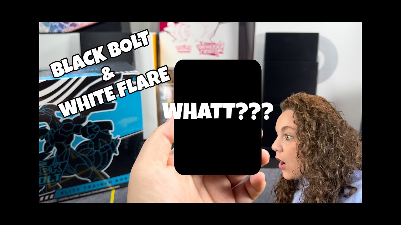 Pokemon Black Bolt & White Flare Opening! We Pulled a WHATTT???