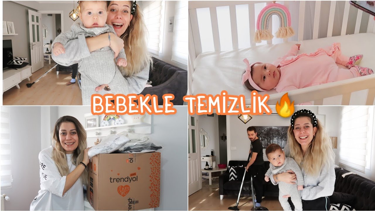 BEBEKLE EĞLENCELİ TEMİZLİK🤭730 TL TRENDYOL ALIŞVERİŞİM! DENEMELİ🎀DOĞUM KİLOLARIM