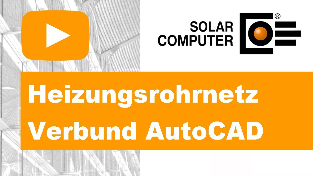 Heizungsrohrnetz Verbund AutoCAD MEP