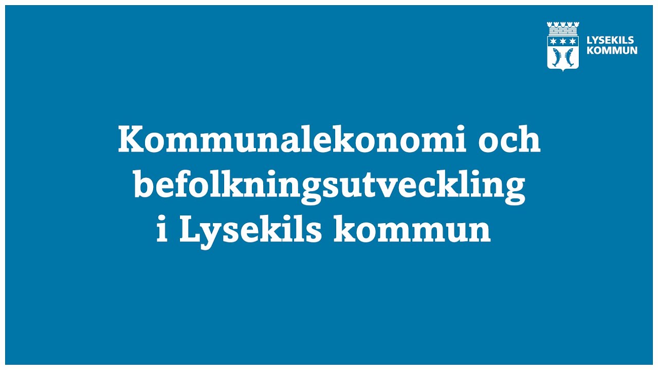 Ekonomi och befolkning Lysekils kommun 2025