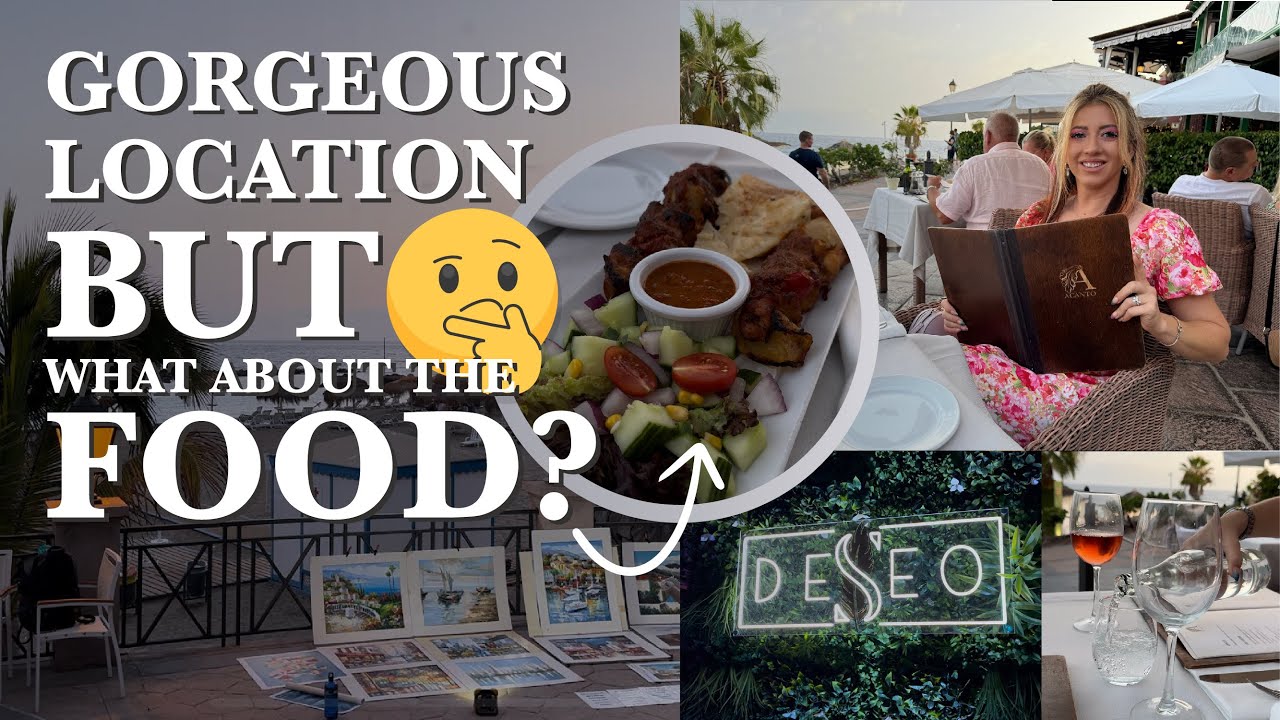 Was this food WORTH IT for the location? Costa Adeje Restaurant, Las Americas Cocktail Bar Tenerife🤔