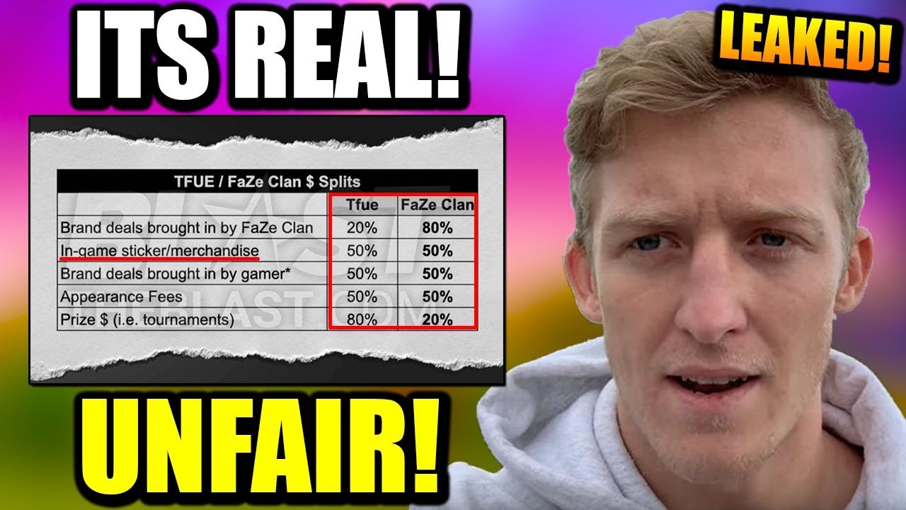 Tfue Contract LEAKED & FaZe LIED.. They Are Taking MILLIONS!