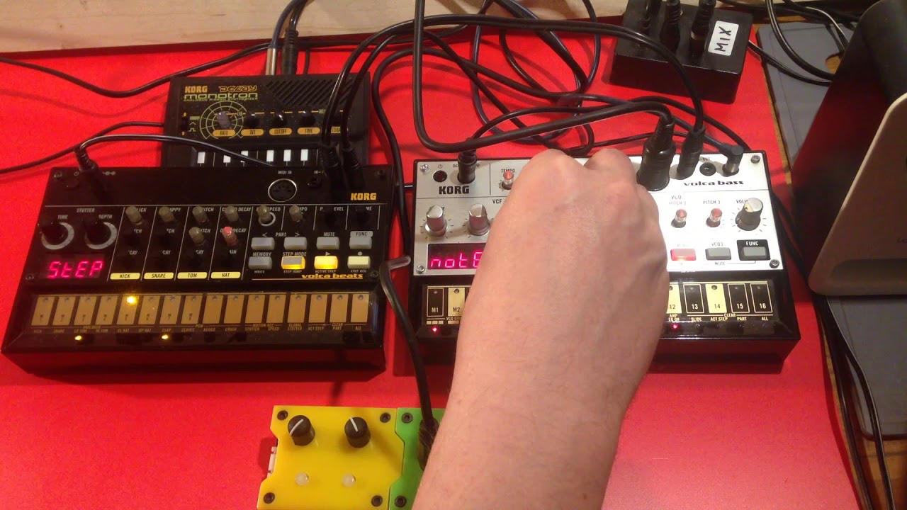 Techno Jam:  Jamuary 2019, Day 19 (Volca Bass and Beats, Patchblocks, Monotron Delay)