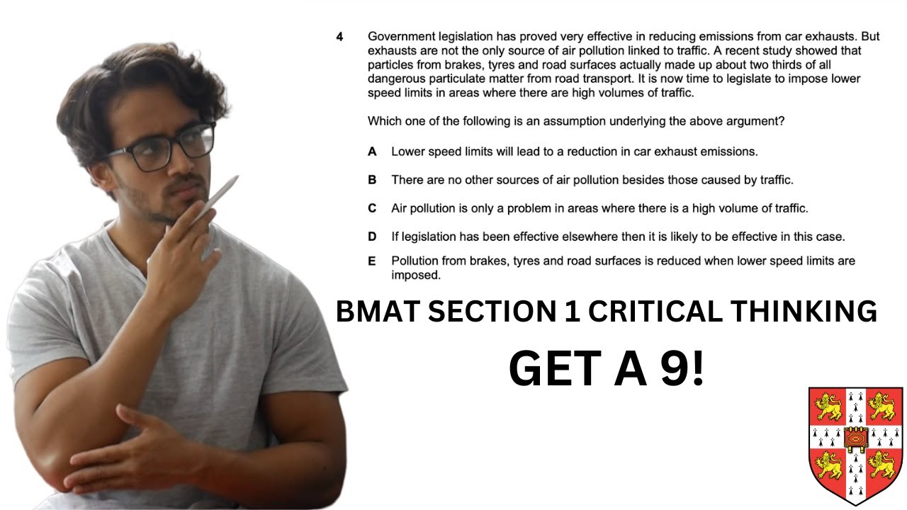 BMAT SECTION 1 CRITICAL THINKING || Sigmamed.co.uk BMAT Course