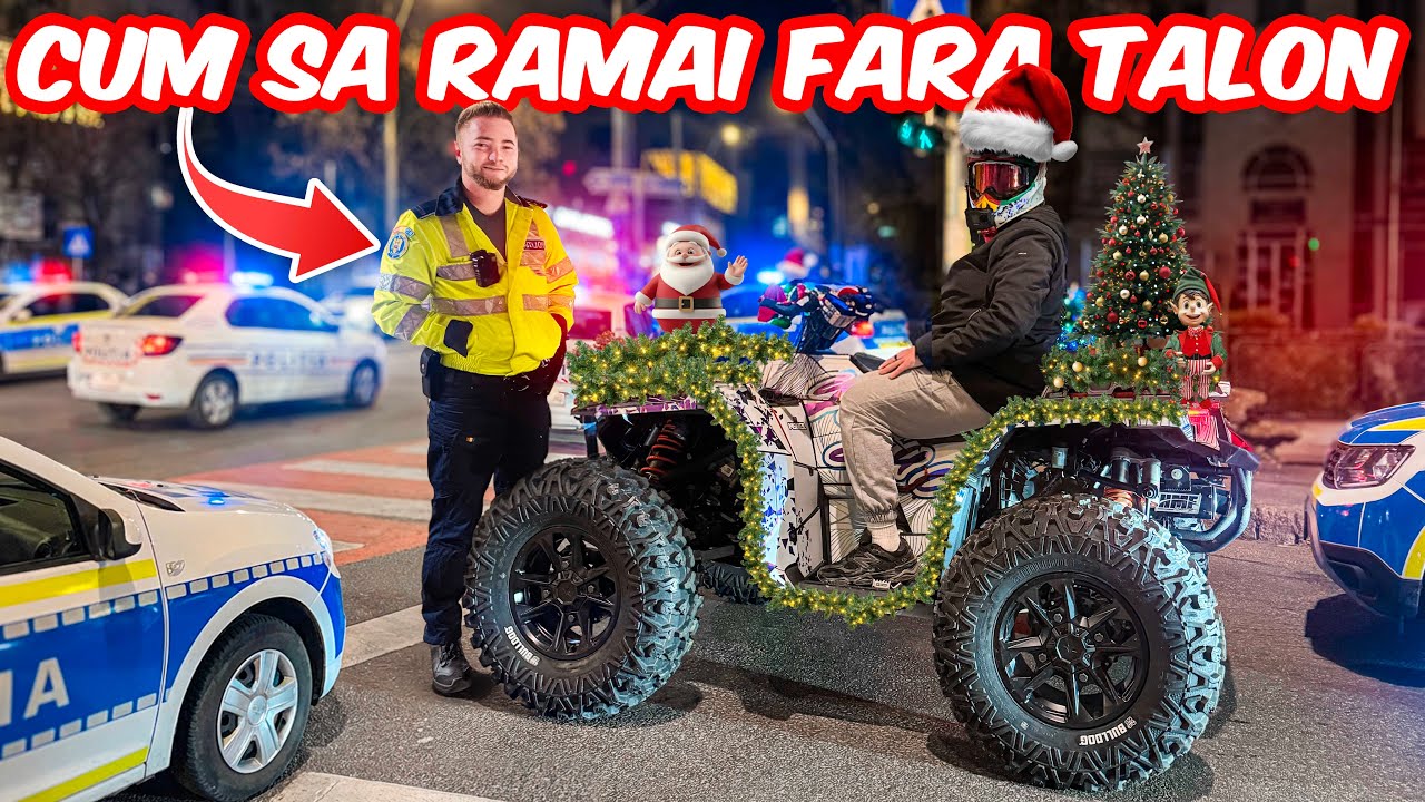 Am Impodobit ATV ul De Craciun 🎄 M-A OPRIT POLITIA