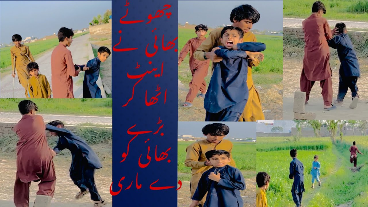دو بھائیوں کی اپس میں لڑائی😂wait for end