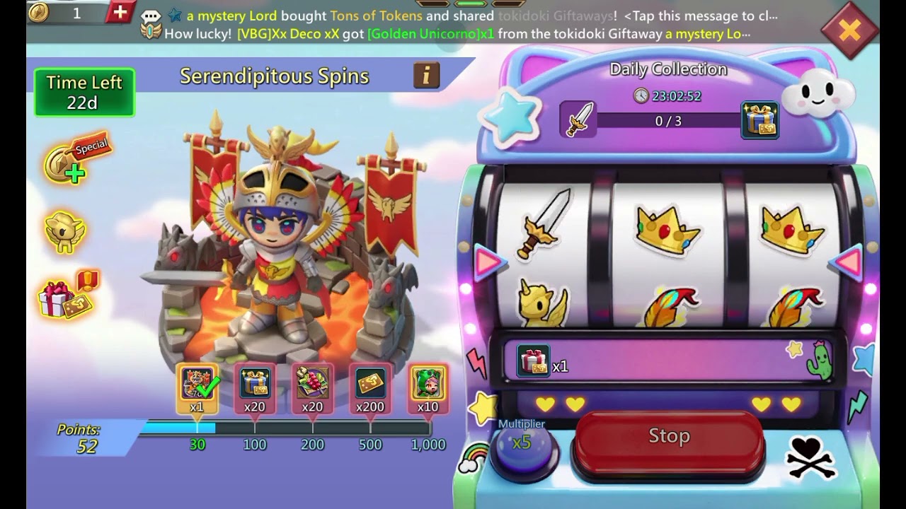 Day 6 tokidoki event lords mobile 