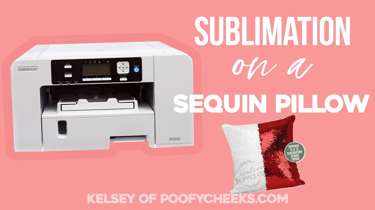 Sublimation Pillow -How to Sublimate a Sequin Pillow - Sublimation Tutorial